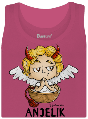 Anjelik dámske tielko klasické Magenta