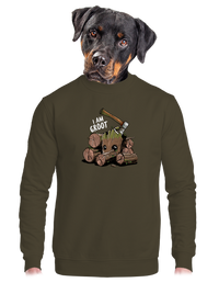 unisex mikina bez kapucne