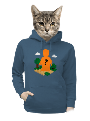 Lego z vlastnej fotky dámska mikina klokanka Denim