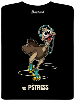 No pštress pánske tričko Black