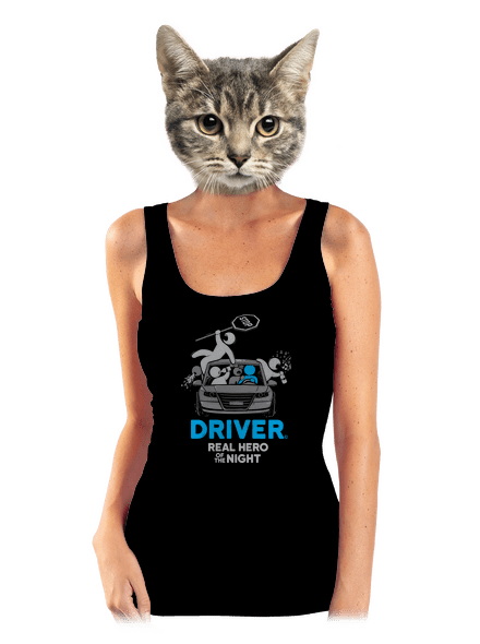 Driver dámske tielko klasické Black