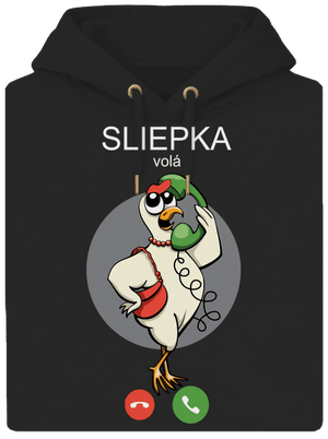 Sliepka volá unisex mikina premium Dark Black