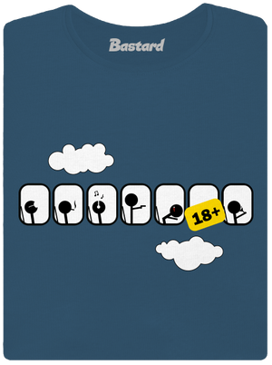 Lietadlo dámske tričko prémium Petrol Blue