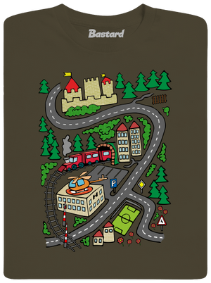 Cesta pánske dlhý rukáv Urban Khaki