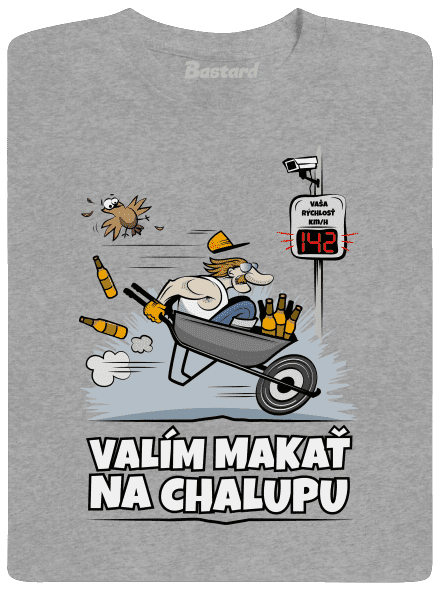 Valím na chalupu pánske tričko Sport Grey