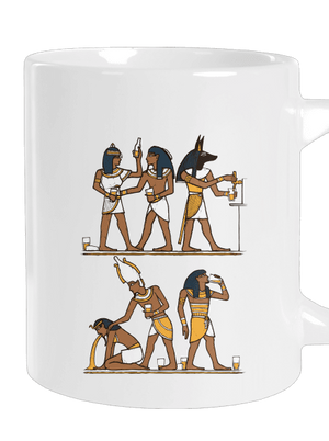 Egyptská párty veľký hrnček White