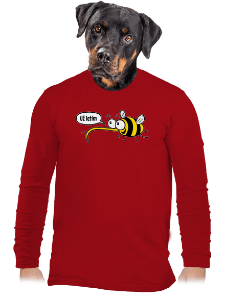 Chcem už len teba pánske dlhý rukáv Red