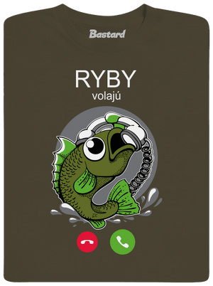 Ryby volají pánske dlhý rukáv Urban Khaki