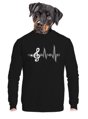 Žijem muzikou unisex mikina bez kapucne Black