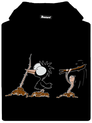 Nesprávny koniec detská mikina klokanka Black