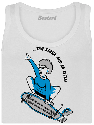 Starý, ako sa cítim dámske tielko klasické White