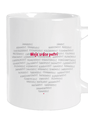 Moje srdce patrí veľký hrnček White