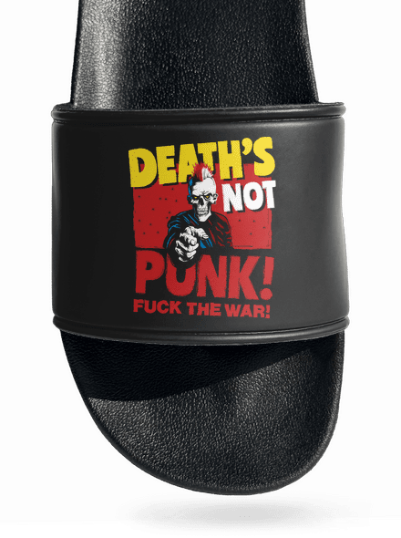Death's not punk šľapky Black