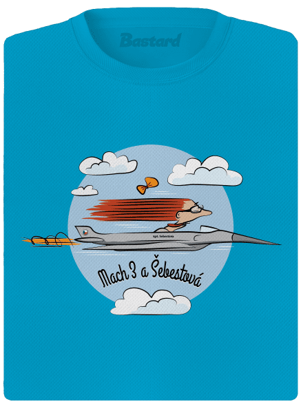 Mach 3 dámske športové tričko Blue Atol