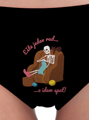 Ešte jeden rad dámske nohavičky Black