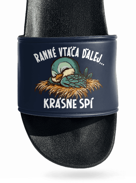 Ranné vtáča spí šľapky Navy