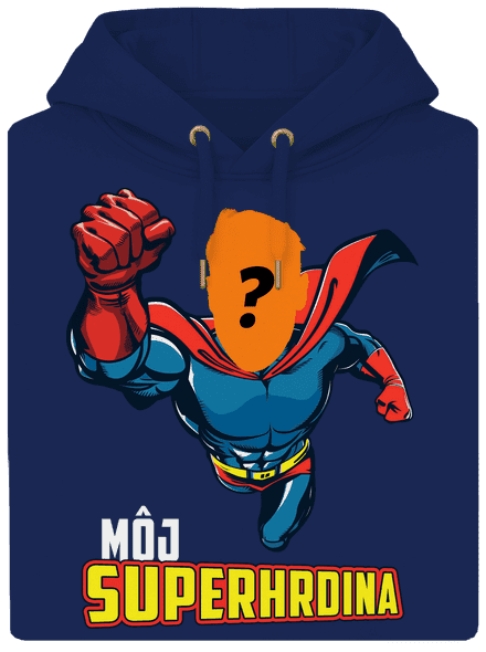 Môj superhrdina unisex mikina premium Navy