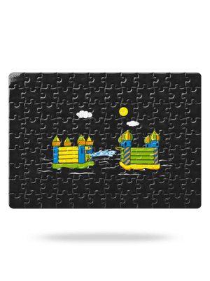 Dobytie hradu puzzle White