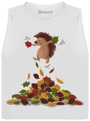 Radosť z lístia dámske tielko voľné White