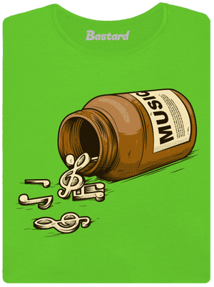 Music Pills dámske tričko Apple Green