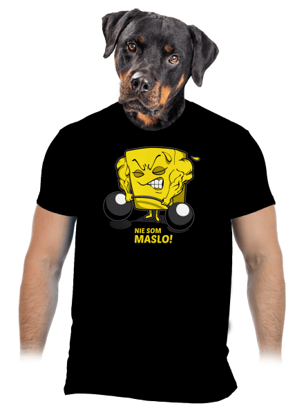 Nie som maslo pánske tričko Black