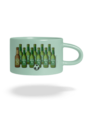 Futbalová jedenástka hrnček makronka Mint Macaron