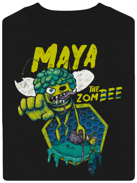 Zombee Maja unisex mikina bez kapucne Black
