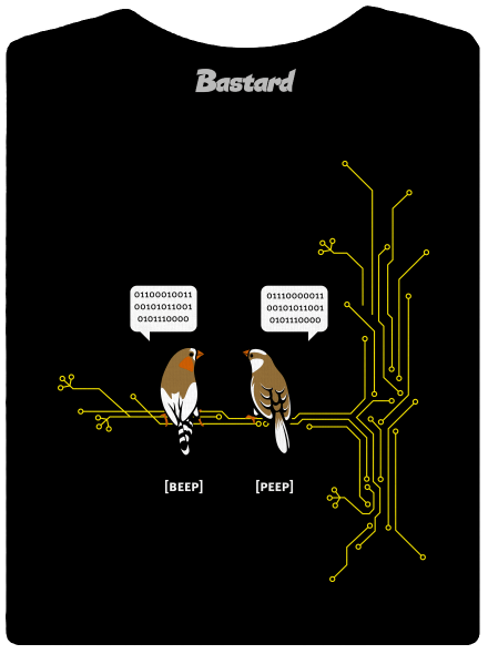 Beep and Peep dámske tričko Black