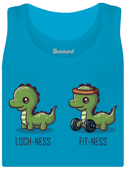 Fit-ness dámske tielko klasické Blue Atol