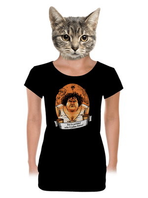 B14: Slunce seno jahody dámske tričko s lemom Black