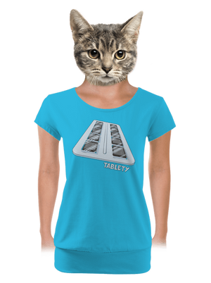 dámske tričko s lemom