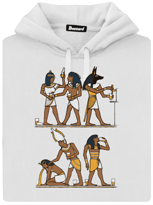 Egyptská párty dámska mikina klokanka White