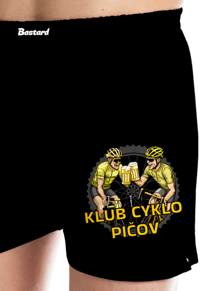 Klub cyklo pičov pánske trenky Black