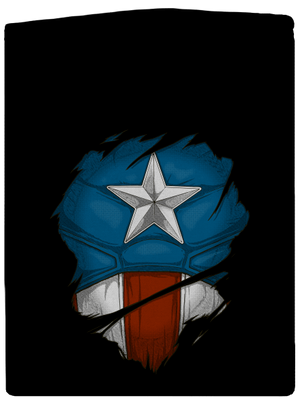 Captain Inside pánska mikina na zips Black