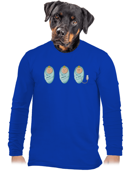 AI baby pánske dlhý rukáv Royal Blue