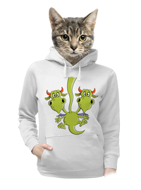 dámska mikina klokanka