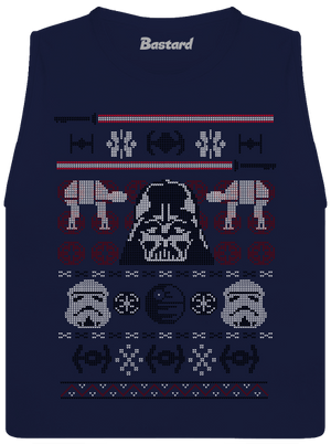 Vader na svetri dámske tielko voľné Navy