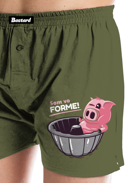 Vo forme pánske trenky Khaki