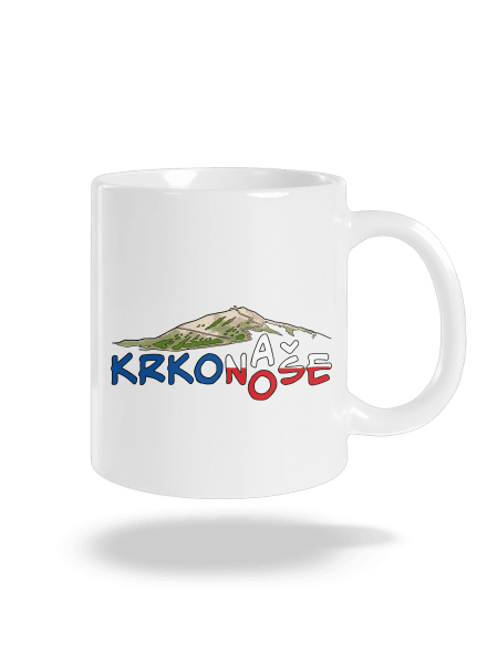 Krkonoše klasický hrnček White