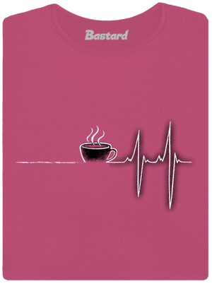 Coffee help dámske tričko s lemom Magenta