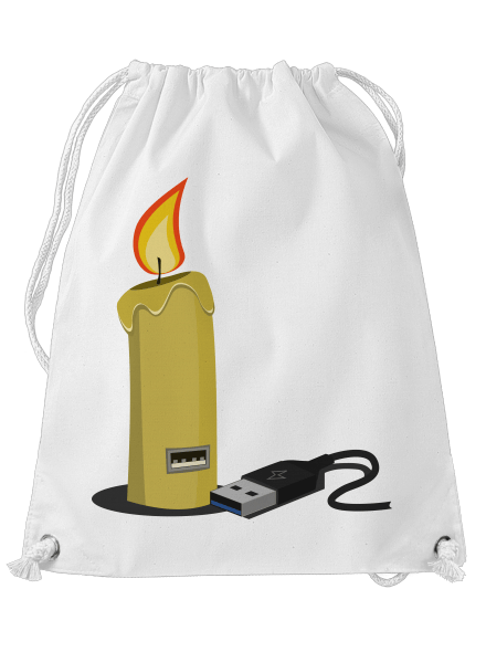 USB sviečka vak White