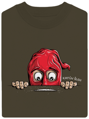 Katův šleh unisex mikina bez kapucne Urban Khaki