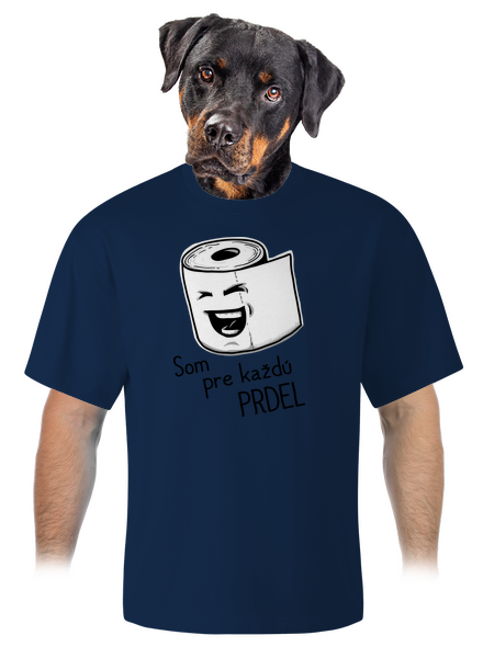 Prdel unisex tričko oversized Midnight Blue