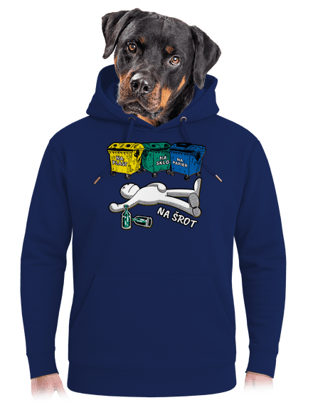 Tříděný odpad unisex mikina premium Navy
