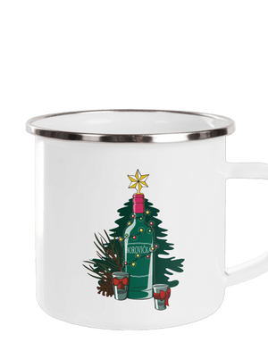 Vianočná borovička plecháčik White