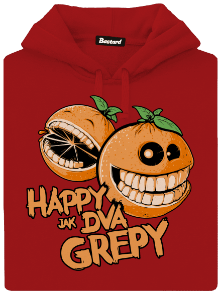 Happy grepy dámska mikina klokanka Red Mal