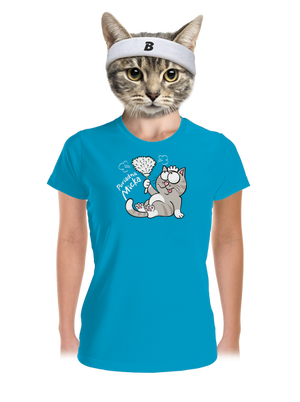 Macko a Micka dámske športové tričko Blue Atol