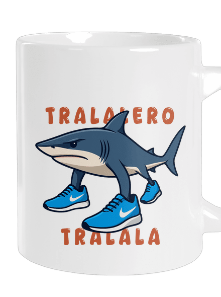 Tralalero Tralala – Italian Brainrot veľký hrnček White