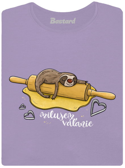 Milujem váľanie dámske tričko s lemom Lavender