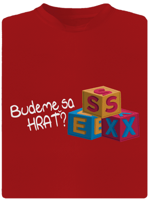 Budeme sa hrať pánske športové tričko Red Mal
